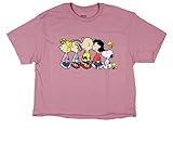 Peanuts Junior's The Gang Happiness Is Being Together Crop Top T-Shirt, S