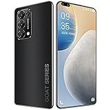 GELEI Handy ohne Vertrag, 5G 10-Core Dual-SIM Smartphone, 7,3 Zoll HD Display, 6GB RAM+128GB Speicher, 5000 mAh Akku, Android 10, 28+16MP AI Kamera,Schw