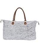 Plüsch Damen Arbeitshandtasche Handtasche tragen leichte lässige Umhängetasche Schule Business Arbeit Einkaufen und Reisen-A_55*42*26CM