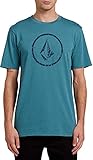 Volcom Herren Ramp Stone S/S Tee T-Shirt, Hydro Blau,