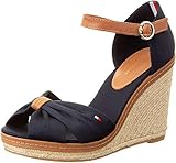 Tommy Hilfiger Damen E1285LENA 56D Keilabsatz-espadrilles, Blau (Midnight 403), 40 EU
