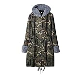 SHIZUANYUE Wintermantel Damen Lang Warm Gefüttert Elegant Schwarz Sale Fleece Jacke Mantel Plüsch Plüschjacke Plüschmantel Fleecemantel Kapuzenmantel Herbstmantel Herbstjacke Winterjacke Kapuzenjack