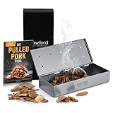 Rawford Smokerbox - Premium Räucherbox für ein ganz besonderes Räucheraroma - Hochwertiges Grillzubehör für Gasgrill inkl. Pflegeanleitung - Smoker Box | Grillbox | Räuchern im Grill (stainless steel)