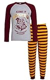 Harry Potter Herren Schlafanzug Alumni Hogwarts PJs Gryffindor T-Shirt + Loungehose, Gryffindor, XXL