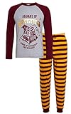 Harry Potter Herren Schlafanzug Alumni Hogwarts PJs Gryffindor T-Shirt + Loungehose, Gryffindor, XXL