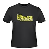 Ich Bin Informatiker, Herren T-Shirt - Fairtrade, Größe 3XL, schw