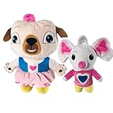 Hao-zhuokun 30cm Cartoon Mops Hund und 17cm Maus Kartoffel Plüsch Kuscheltier Spielzeug Chip und Kartoffel Plüsch Spielzeug Kind Weihnachten Geburtstagsgeschenk Baby Begleitspielzeug