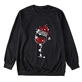 Weihnachtspullover Familie Set Weihnachts Familien Pullover Weihnachten Family Pulli Rotweinglas Weihnachtspullis Herren Damen Kinder Junge Mädchen Weihnacht Sweatshirt Lustige Weihnachtsp