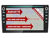 M.I.C. AVM8 Android 10 Autoradio mit navi Qualcomm Snapdragon 665 6G+128G Ersatz für VW Polo 5 6 T6 Composition Skoda Fabia 3 Seat Leon 3 Ibiza 5 Arona: SIM DAB BT 5.0 WiFi 2din 8' IPS Bildschirm USB