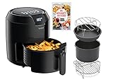 Tefal Easy Fry Precision XL Heißluftfritteuse + Tefal Kuchenform und Rezeptbuch mit vielen Rezeptideen, 1500W, Kapazität von 1,2 KG sowie 4,2 Liter für bis zu 6 Personen, 6 Automatische Prog