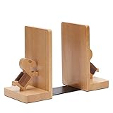 Timagebreze BüCher Regal Aus Massivem Holz, BüCher Regal Aus Holz, BüCher Regal mit Schreibtisch Dekoration, Schreibtisch Buch Aufbewahrung