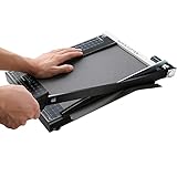 A4 Papierschneider Papierschneidemaschine mit Metallbasis, Hebelschneider Schneidegerät Fotoschneider 340mm Schnittlänge 12 Blatt Papier für zu Hause oder im Büro (Schwarz)