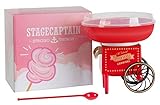 Stagecaptain CFM-500 Zuckerwattemaschine für Zuhause - Cotton Candy Maker für Kindergeburtstag - 500W Leistung für kurze Aufheizzeit - Für Zucker oder Bonbons geeignet - Leicht zu Reinigen - R