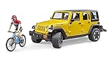 Bruder 02543 - Jeep Wrangler Rubicon Unlimited mit Mountainbike und R