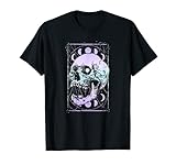 Skull Moon Phases Pastel Goth Gothic Wicca Occult Men Women T-S