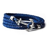 Kiel James Patrick Sailing Camp Anker-Armband Blau 7798, Kiel James Partick:16.5 Z