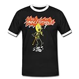 Spreadshirt Adventure Time Mit Finn Und Jake GRAF Zitronenbaum Männer Kontrast T-Shirt, L, Schwarz/Weiß
