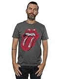 Rolling Stones The Classic Tongue Erwachsene grau T-Shirt (X-Large)