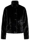 ONLY Damen Onlvida Faux Fur Jacket Otw Noos Jacke, Schwarz (Black Black), L EU
