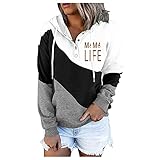 HHOP Damen Kleidung Herbst Sweatshirt Weihnachten zalando online Damen Kleid Damen tie dye Yest Damen Tshirt Langarm sportstricksandalen Damen Langer Pullover Damen für Legging