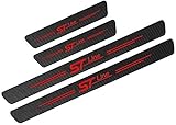 4 Stück Auto Kohlefaser Türschweller Für Ford Focus Fiesta Mondeo Fusion Escape Edge Ecosport Kuga, Einstiegsleisten AntiKratz rutschfeste Abnutzungs Auto Styling Zubehö
