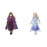 Hasbro Disney Die Eiskönigin II Anna Puppe mit langem rotem Haar und Outfit E6710ES0 & Die Eiskönigin II ELSA Puppe mit langem blondem Haar und blauem Outfit E6709ES0