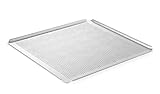 HENDI Backblech, lochbackblech, lochblech, mit 4 Aufkantungen, perforiert, GN 2/3, 354x325x(H)10 mm,