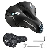 YOUNGDO Fahrradsattel, Gel Fahrradsitz, Fahrrad Sattel [Trekking] für Damen & Herren, Ergonomisch Sattel mit wasserdichte Abdeckung und Nachtreflexstreifen, atmungsaktiv Bike Saddle/Bicycle Seat B