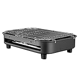 Elektrischer Rauchfreier Grill, Hochleistungs - Elektrogrill, Haushaltsgrill, Edelstahlheizrohr, Tragbarer Grill 1300 W