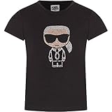 Karl Lagerfeld Kids T-Shirt schwarz Z15253 09B, Weiß 8 J