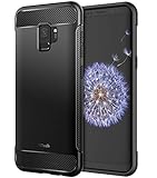 JETech Hülle Kompatibel mit Samsung Galaxy S9, Schutzhülle mit Stoßdämpfung, Case Cover Handyhülle Schw