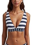 ESPRIT Damen North Beach pad.Bra top Bikinioberteil, Blau (Dark Blue 405), 80C(Herstellergröße: 40 C)