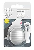 eos Visibly Soft Pure Softness Lip Balm, feuchtigkeitsspendende Lippenpflege, natürliche Intensiv-Pflege für trockene Lippen, Beauty-Helfer, 1 x 7 g