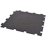 10x Fliesen schwarz PVC Boden Klick Fliesen Platte Klicksystem Garage Werkstatt Camping
