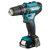 Makita Akku-Schlagbohrmaschine, 12 V, 10 mm, Hp333dwae, Blau, Schwarz, G