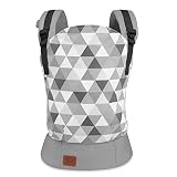 Kinderkraft Babytrage NINO, Rückentrage, Bauchtrage für Säuglinge und Kleinkinder, Baby Carrier, Kindertrage, Ergonomisch, aus Baumwolle, Leichte Konstruktion, ab 3 Monate bis 20 kg, G