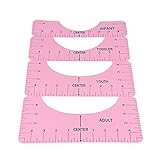 ZSDFW 4PCS T-Shirt Lineal Guide T-Shirt Template Centering Guide Messwerkzeug für Kleinkinder Kleinkinder Jugend Erwachsene,R