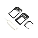 LeftSuper 3 in 1 für Nano SIM Adapter und für Micro SIM Adapter und für Nano zu für Micro Adapter mit Einer Nadel für Mobile G