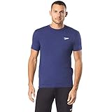 Speedo Team Front Logo Rundhalsausschnitt T-Shirt Badeanzug, Herren, Badeanzug, Dashing Logo Tee, Marineblau, S