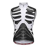 XuuSHA Gut sichtbare reflektierende Sicherheitsweste Sommer ärmellose Radweste, Sportwear atmungsaktive Fahrradkleidung Sicherheitswesten für Herren Damen (Color : BL204, Größe : XL)