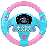 Kinderlenkrad Spielzeug Electronic Steering Wheel Geräusche Sound Lenkrad Kinder Fahrsimulator Auto Simulation Spielzeug für Kinder Jungen M