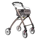 INDOOR Rollator schmal für Wohnung incl. hablicare® Reflektoren Wohnungsrollator schmal | Rollator leicht klappbar | Wheelzahead | faltbare Rollatoren | Hausrollator | Indoor R