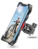 Goigrn Handyhalterung Fahrrad Anti-Shake 360° Rotation Fahrradhalterung Handy, Motorrad Fahrrad Lenker Komptibel mit iPhone 12 Pro Max, 12 Mini, 11 Pro Max, Samsung S20 und Alle 4.7-6.7 Zoll G