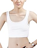 Aivtalk Unisex Tank Tops Korsetts Kurz Cosplay Brust Binder Body Shaper Weste mit 3 Reihen Buckle für Lesbian Tomboy