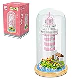 Koyae Kreatives Leuchtfeuer Micro Bausteine Bausatz mit Staubschutz und LED-Beleuchtung, 797Pcs DIY Mini Nano Bricks Konstruktionsspielzeug