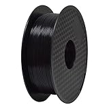 TEQStone ABS Filament 1,75 mm 1 kg für 3D Drucker und 3D-Stifte in Vakuumverpackung (Schwarz)