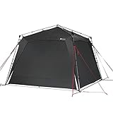 Qeedo Quick Space Camping Pavillon (3x3m) mit UV-Schutz (UV80) & Dark-Coating - windstabil, schneller Aufbau, 8 Personen - S