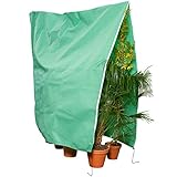 GardenGloss® Pflanzenschutz Winter [Verschiedene Größen] – Winterschutz für Kübelpflanzen, Palmen und andere Pflanzen – Reissfest, UV-Stabil und Wiederverwendbar – Wintervlies (Grün, 200x240cm)