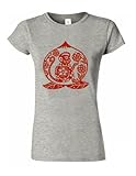Best Select London Chinesisches Neujahrshemd Jahr des Affe Pfirsichhemd Chinesische Affe Shirt Familie Matching Shirt, grau, XXL
