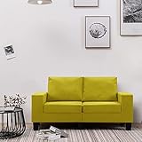 YOPOTIKA Sofa Couch Loungesofa Relaxsofa Relaxcouch Gästesofa Bettsofa Schlafcouch Ecksofa 2-Sitzer-Sofa Gelb S